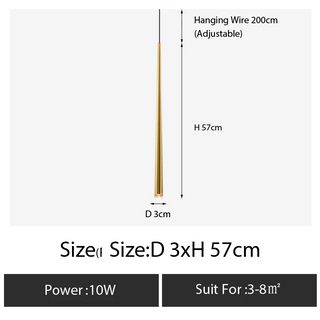 Castillos - Postmodern Long Line Crystal Tear Drop Wall Light