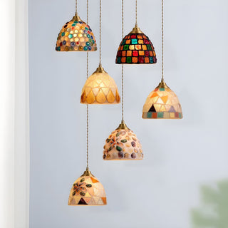 Lubna - Post-Modern Creative Sea Shell Glass Pendant Lights