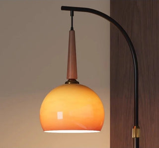 Solenne - Modern LED Sunset Arc Floor Lamp with Remote Control