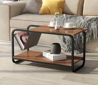 Aesthetic New Contemporary Coffee Table with Metal Legs