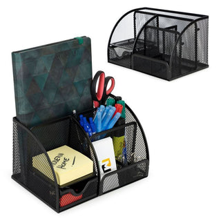 High Quality Stationery Pen Pencil Holder Metal Mesh Desk Organiser Office Home