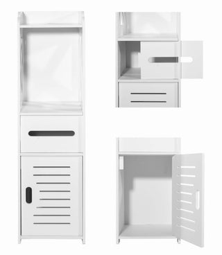 High Cabinet Bathroom Storage Cabinet Slim Column 80cm