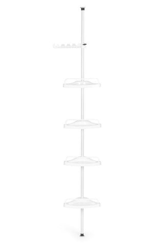 4 Tier Telescopic Adjustable Bathroom Corner Shelf Storage Oranizer