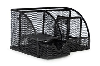 High Quality Stationery Pen Pencil Holder Metal Mesh Desk Organiser Office Home