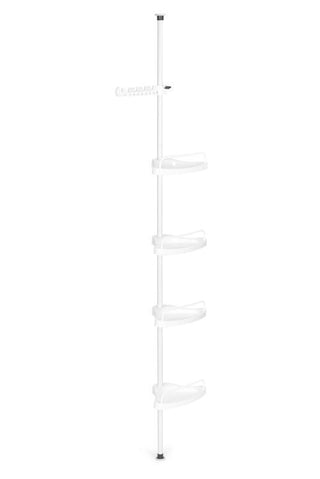 4 Tier Telescopic Adjustable Bathroom Corner Shelf Storage Oranizer