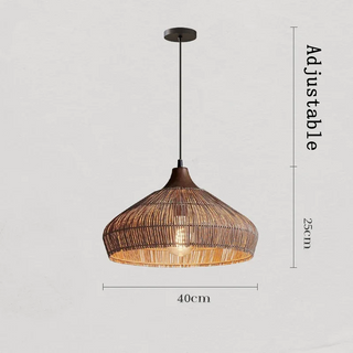 Cayden - Handmade Farmhouse Rattan Pendant Light