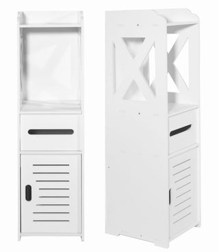 High Cabinet Bathroom Storage Cabinet Slim Column 80cm