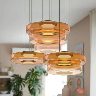 Halley - Modern Levels Series Island Glass Pendant Light