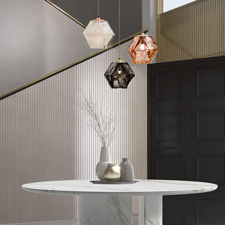 Loule - Shaped Colored Glass Hanging Pendant Ceiling Light