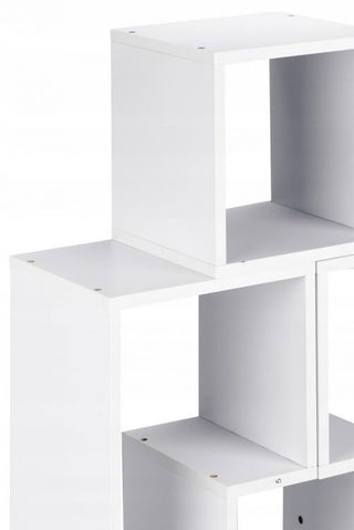 Bookcase, Laminated chipboard Bookshelf Open Display Shelving Unit, Open-back Storage Cabinet Record Player Stand Organizer (White,80 x 24.5x 63cm)