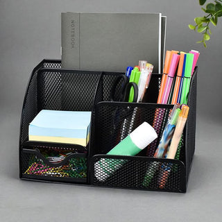 High Quality Stationery Pen Pencil Holder Metal Mesh Desk Organiser Office Home