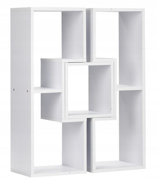 Bookcase, Laminated chipboard Bookshelf Open Display Shelving Unit, Open-back Storage Cabinet Record Player Stand Organizer (White,80 x 24.5x 63cm)