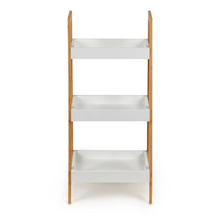 Ladder Shelf, 3 Tier Bamboo Bookshelf, Bathroom Storage Organizer