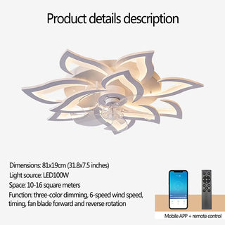 Nason - Modern Remote Light Ceiling Fan 5 Blade