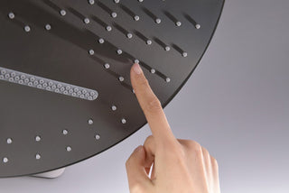 Ophelie - Digital Brushed Gold Shower System with Temperature Display Rainfall Head