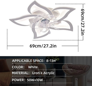 Nason - Modern Remote Light Ceiling Fan 5 Blade