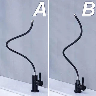 Hermila - Multidirectional Black Modern Cold Water Drinking Tap