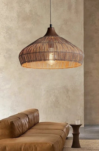 Cayden - Handmade Farmhouse Rattan Pendant Light