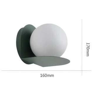 Kimberly - Modern Nordic Coloured Body Milk White Shade LED Wall Light
