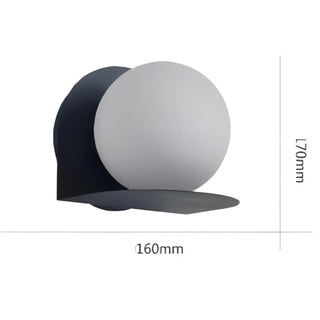 Kimberly - Modern Nordic Coloured Body Milk White Shade LED Wall Light