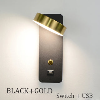 Dorie - LED Wall Reading Light With USB Charger