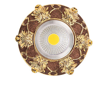 Nassim - American Golden Edge Brown Resin Led  Spotlight Recessed Downlight