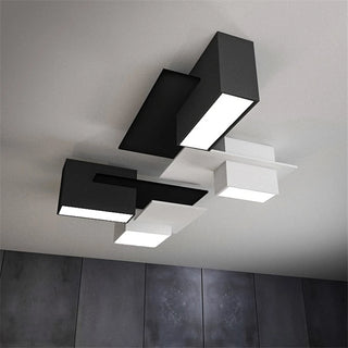 Consejo - Modern Black/White Block Ceiling Light
