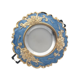Sentosa - Art Deco Resin Turquoise Gold Garland Led Downlights