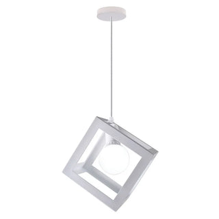 Maha - Modern Square Caged Metal Cube Pendant Hanging Ceiling Light