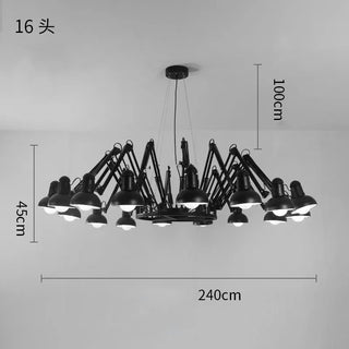 Cadman -  Industrial Spider Spotlight Ceiling Light Chandelier