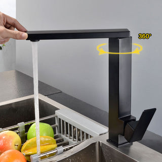 Katina - Solid Brass Swivel Modern Crane Mixer Kitchen Tap