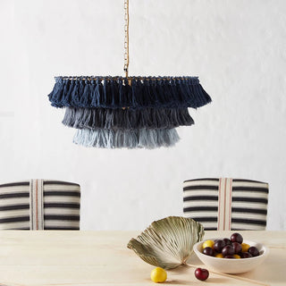 Cosimo- Tassel Layered Circular Hanging Chandelier