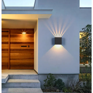 Cicilie - Waterproof Exterior Square Wall Light