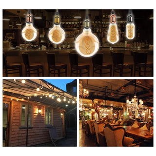 Retro Diamond Spiral E27 Screw Bulb 4W