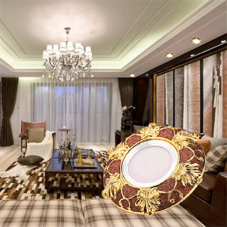 Nassim - American Golden Edge Brown Resin Led  Spotlight Recessed Downlight