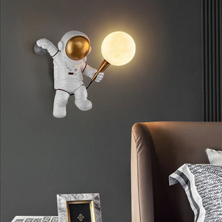 Macarius - Astronaut Holding Moon Wall Light