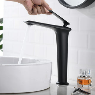 Demyan - Modern Single Hole Single Handle Brass Vessel Bathroom Sink Faucet