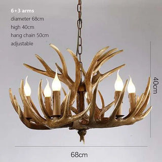 Skye Ridge - Vintage Style Antler Pendant Light – Ideal for Farmhouse or Country Homes