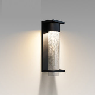 Kyrie - LED Modern Sparkle Tube Outdoor Black Wall Light
