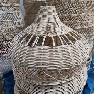 Faye - Handmade Wicker Rattan Pendant Ceiling Light