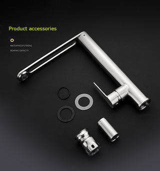 Karyn - Rotatable Single Handle Stainless Steel Kitchen Tap