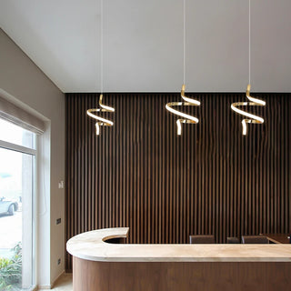 Lira - Modern LED Spiral LED Round Ceiling Light