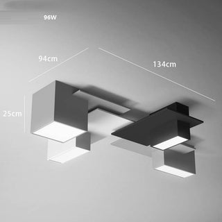 Consejo - Modern Black/White Block Ceiling Light