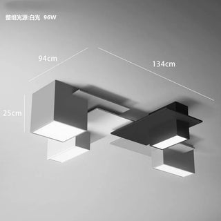 Consejo - Modern Black/White Block Ceiling Light