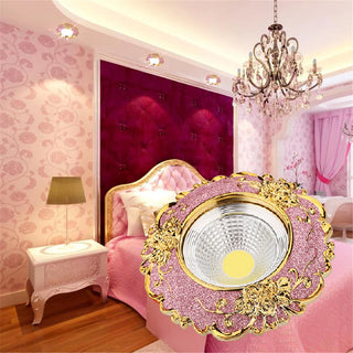 Moulmein - European Pink & Gold Vintage Recessed Ceiling Downlight