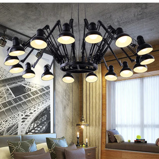 Cadman -  Industrial Spider Spotlight Ceiling Light Chandelier