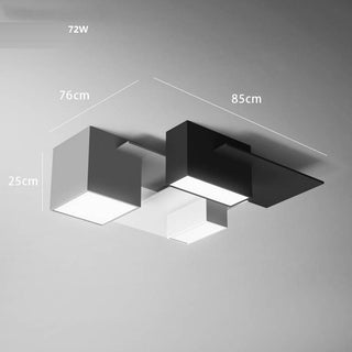Consejo - Modern Black/White Block Ceiling Light