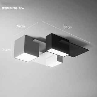 Consejo - Modern Black/White Block Ceiling Light
