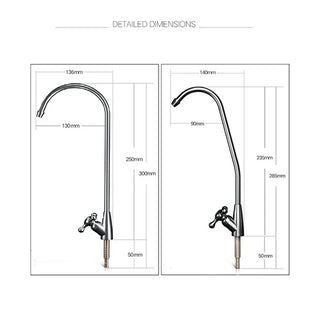 Elinore - Rotatable Chrome Single Cold Water Drinking Tap