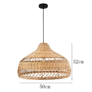 Faye - Handmade Wicker Rattan Pendant Ceiling Light